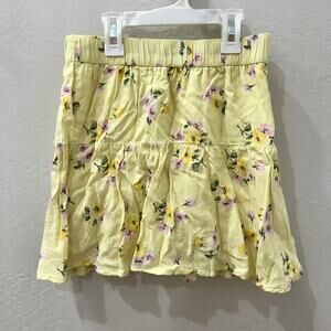 Abercrombie Kids Yellow Floral Skort